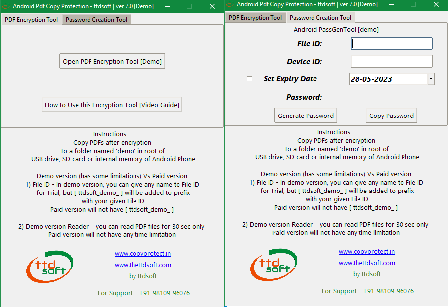 Pdf Copy Protection for Android ttdsoft Windows 11 download